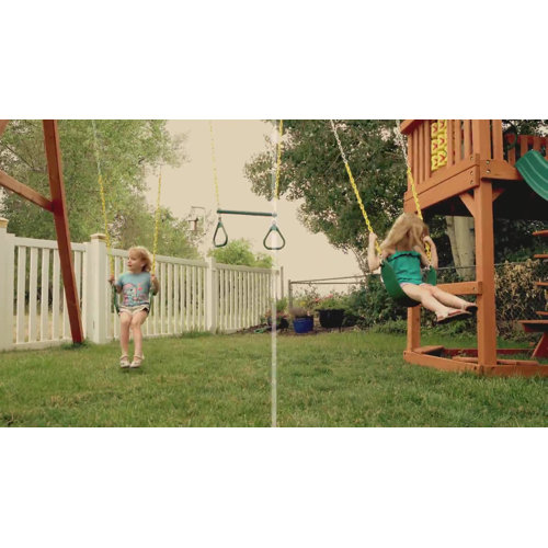 Gorilla Playsets Five Star Space Saver II Swing Set & Reviews Wayfair